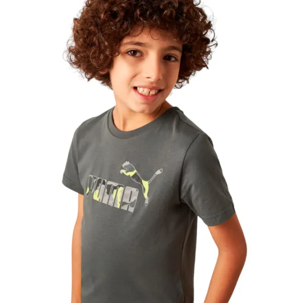 Футболка для мальчиков Puma Ess+ Camo Logo Tee B 176/ Серый photo 4