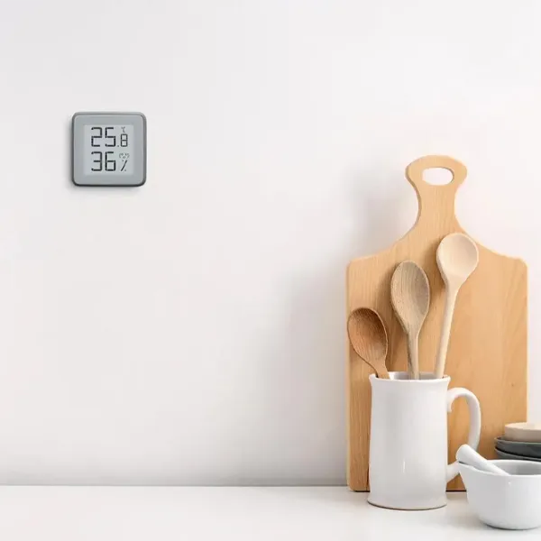 Senzor de Temperatură si Umiditate Xiaomi MHO-C402 White photo 4