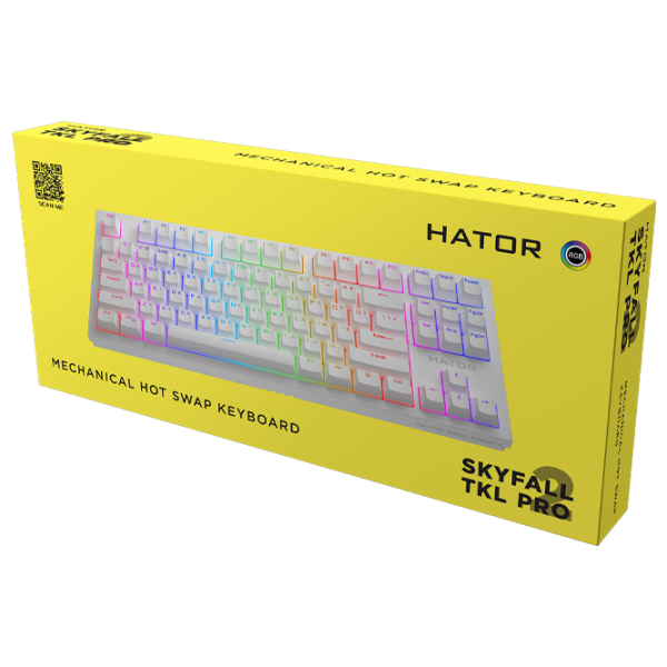 Tastatură Hator Skyfall 2 TKL PRO Cu fir/ White photo 6