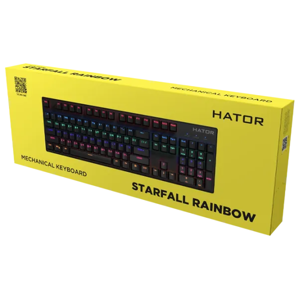 Tastatură Hator Starfall Rainbow Origin Blue Cu fir/ Black photo 6