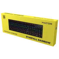 Tastatură Hator Starfall Rainbow Origin Blue Cu fir/ Black photo 6