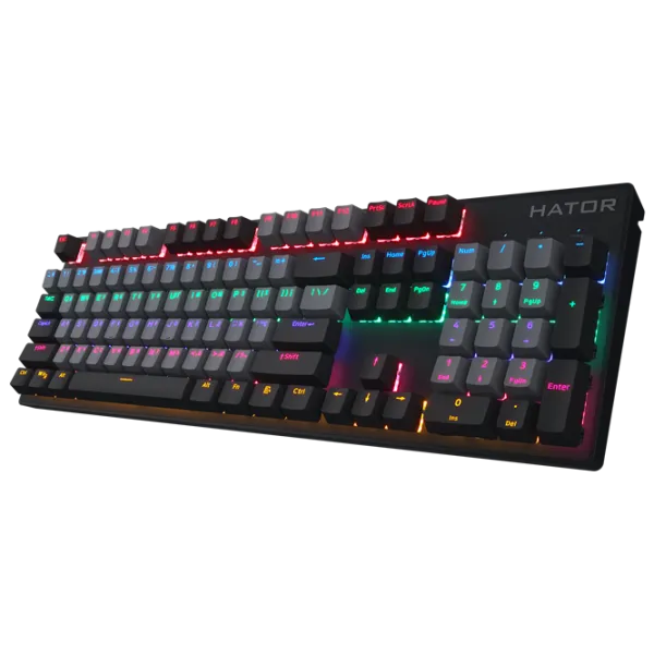 Tastatură Hator Starfall Rainbow Origin Blue Cu fir/ Black photo 2