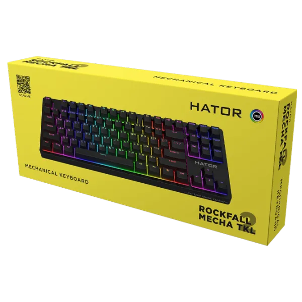 Tastatură Hator Rockfall 2 Mecha TKL Cu fir/ Black photo 6