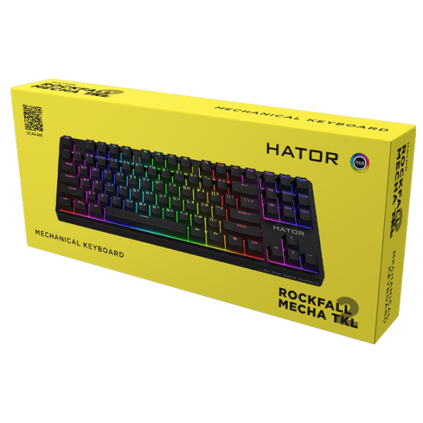 Tastatură Hator Rockfall 2 Mecha TKL Cu fir/ Black photo 6