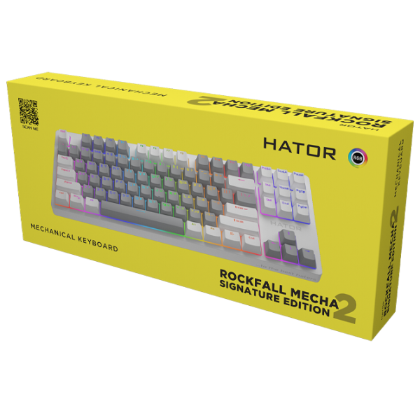 Tastatură Hator Rockfall 2 Mecha Signature Edition Cu fir/ White photo 6