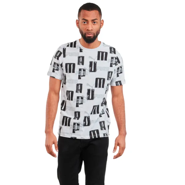 Футболка для мальчиков Puma Ess+ Logo Lab Aop Tee B 152/ Белый photo 3