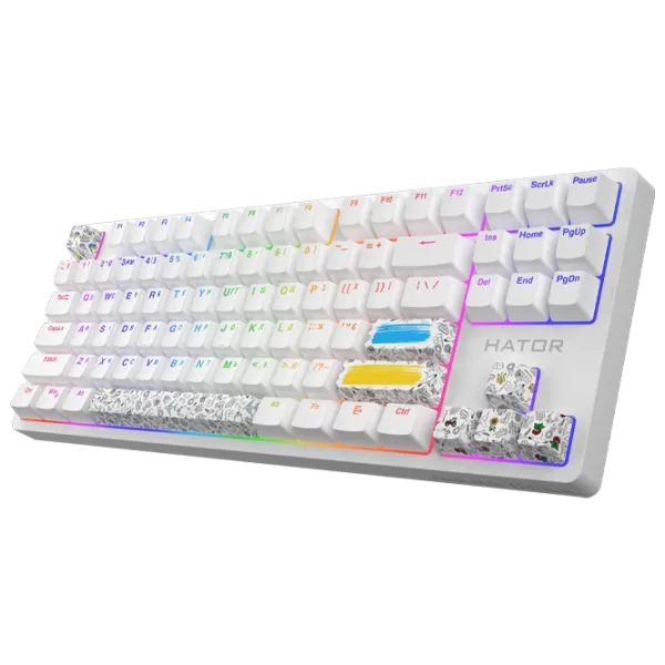 Клавиатура Hator Rockfall 2 Mecha TKL Authentic Edition Проводная/ Белый photo 2