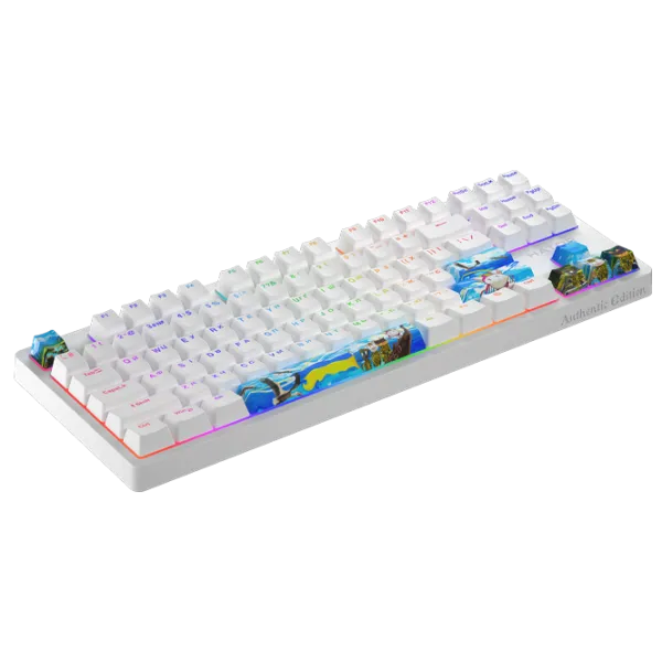Tastatură Hator Rockfall 2 Mecha TKL Authentic Edition Cu fir/ White photo 3