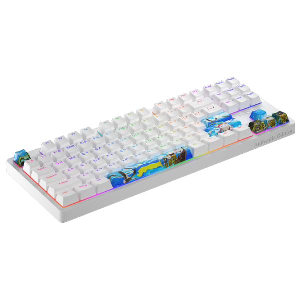 Tastatură Hator Rockfall 2 Mecha TKL Authentic Edition Cu fir/ White photo 3
