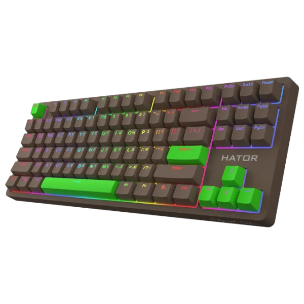Клавиатура Hator Rockfall 2 Mecha TKL Authentic Edition Проводная/ Коричневый photo 2