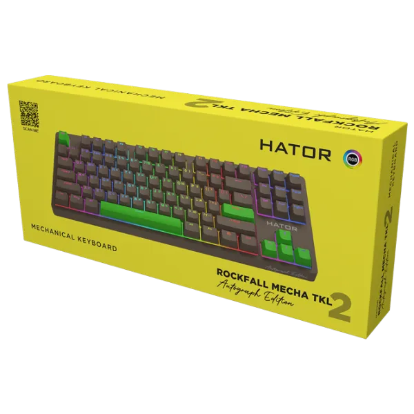 Клавиатура Hator Rockfall 2 Mecha TKL Authentic Edition Проводная/ Коричневый photo 6