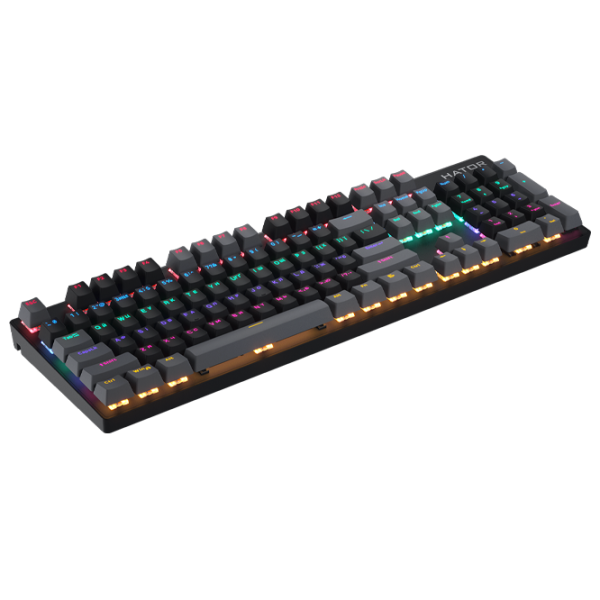 Tastatură Hator Starfall Rainbow Origin Red Cu fir/ Black photo 3