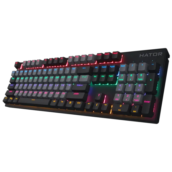 Tastatură Hator Starfall Rainbow Origin Red Cu fir/ Black photo 2
