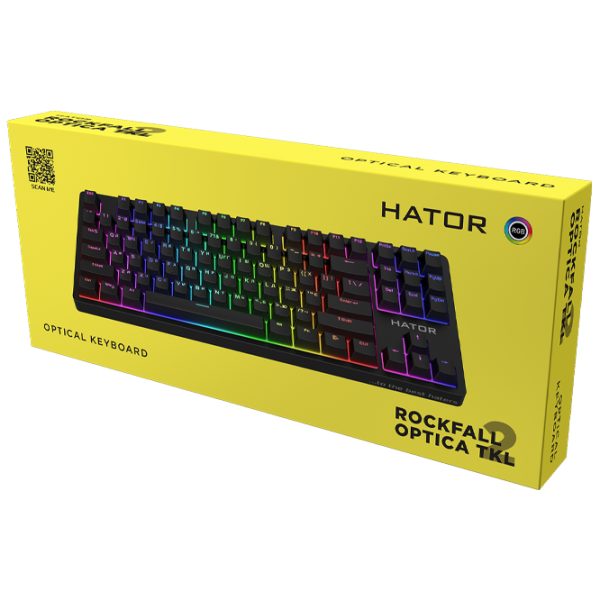 Клавиатура Hator Rockfall 2 Optica TKL Проводная/ Черный photo 6