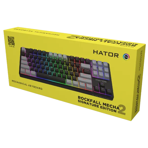Tastatură Hator Rockfall 2 Mecha Signature Edition Cu fir/ Black photo 6