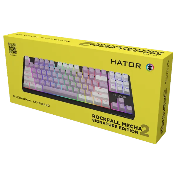 Tastatură Hator Rockfall 2 Mecha Signature Edition Cu fir/ Black photo 6