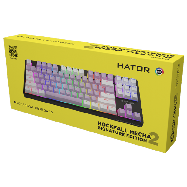 Tastatură Hator Rockfall 2 Mecha Signature Edition Cu fir/ Black photo 6
