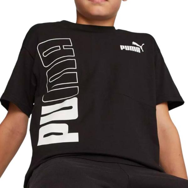 Футболка для мальчиков Puma Power Colorblock Tee B 164/ Черный photo 5