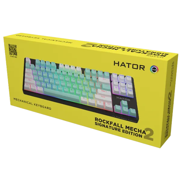 Tastatură Hator Rockfall 2 Mecha Signature Edition Cu fir/ Black photo 5