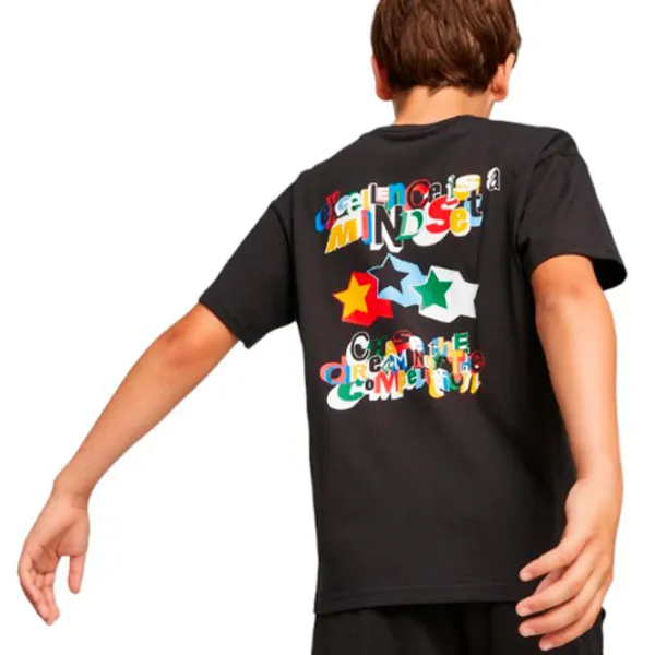 Tricou pentru băieți Puma Basketball Trash Talk Tee 128/ Black photo 4
