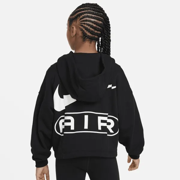 Толстовка для девочек Nike Nsw Air Ft Fz Hdy M/ Черный photo 3 Толстовка для девочек Nike Nsw Air Ft Fz Hdy M/ Черный photo 3