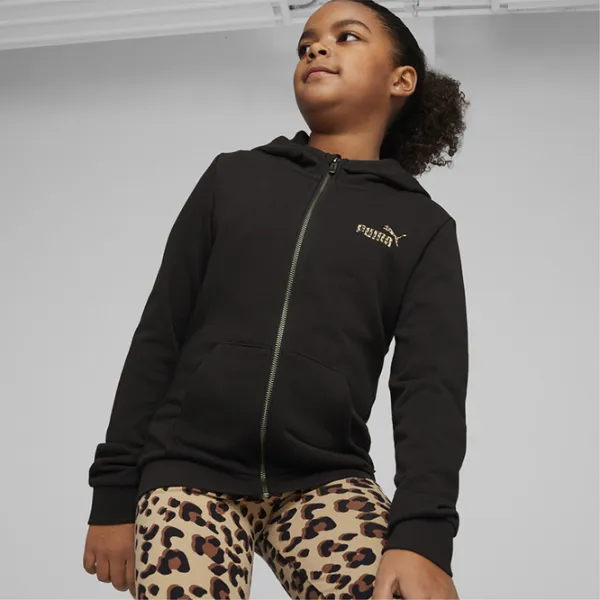 Толстовка для девочек Puma Ess+ Animal Full-Zip Tr G 176/ Черный photo 4