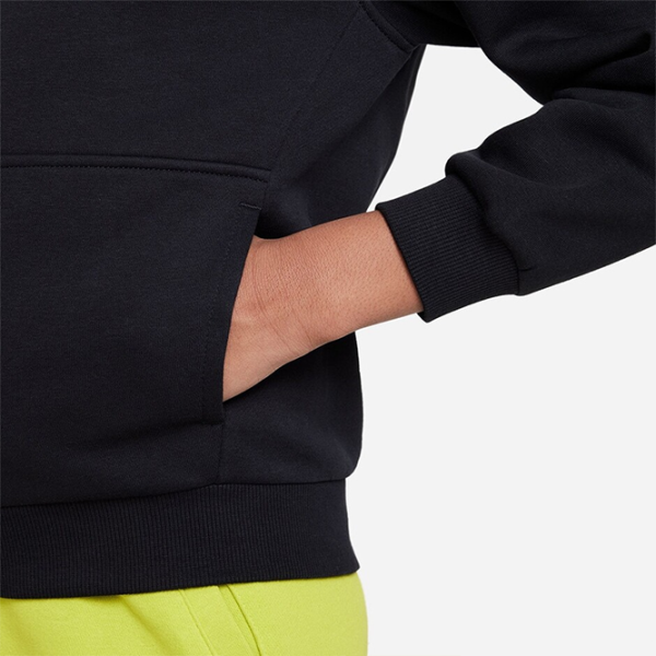 Толстовка для девочек Nike K Nsw Club Flc Hd Fz Ls Hbr L/ Черный photo 3 Толстовка для девочек Nike K Nsw Club Flc Hd Fz Ls Hbr L/ Черный photo 3