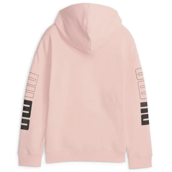 Толстовка для девочек Puma Power Colorblock Hoodie Fl G 140/ Персиковый photo 2