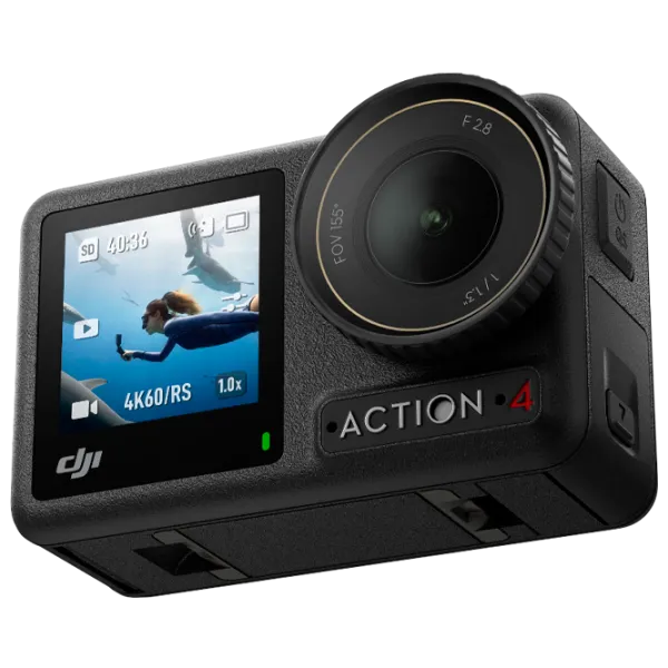 Cameră action DJI Osmo Action 4 Adventure Combo 12 MP / 1770 mAh / Black photo 2