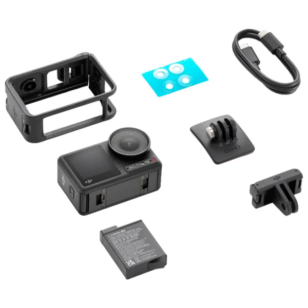 Cameră action DJI Osmo Action 4 Adventure Combo 12 MP / 1770 mAh / Black photo 4