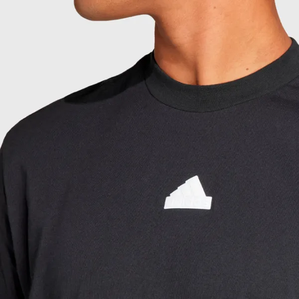 Tricou pentru bărbați Adidas M Fi 3S T 100% bumbac/ Black photo 4