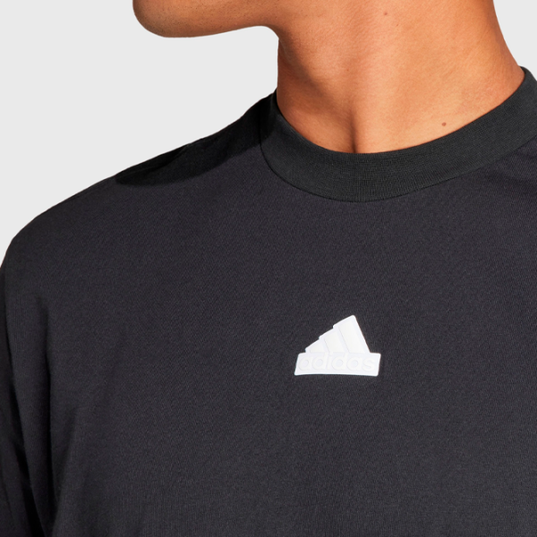 Tricou pentru bărbați Adidas M Fi 3S T 100% bumbac/ Black photo 4