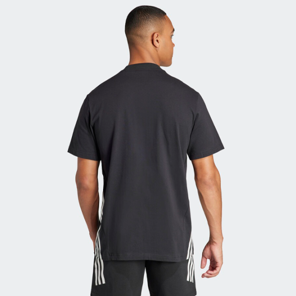 Tricou pentru bărbați Adidas M Fi 3S T 100% bumbac/ Black photo 6