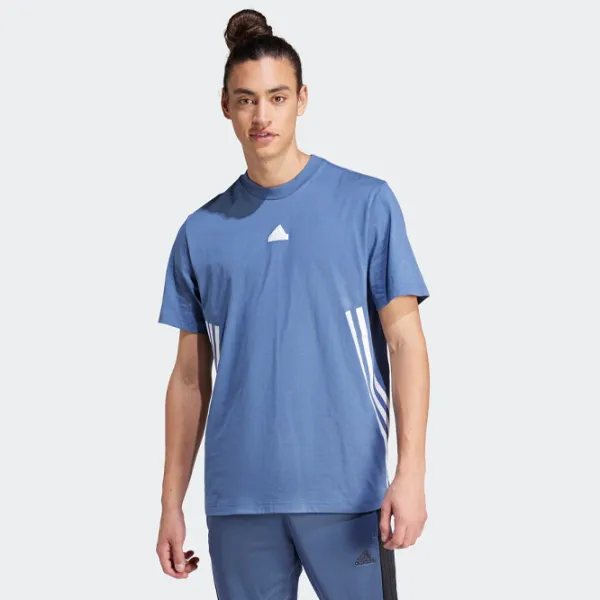 Футболка для мужчин Adidas M Fi 3S T 100% хлопок/ Preloved ink photo 2 Футболка для мужчин Adidas M Fi 3S T 100% хлопок/ Preloved ink photo 2