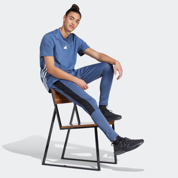 Tricou pentru bărbați Adidas M Fi 3S T 100% bumbac/ Preloved ink photo 4