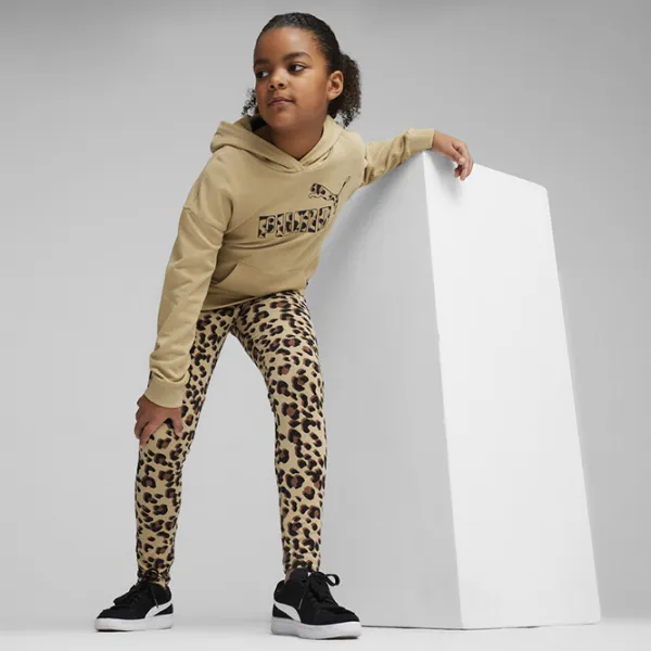 Толстовка для девочек Puma Ess+ Animal Hoodie Tr G Prairie Tan 176/ Бежевый photo 3