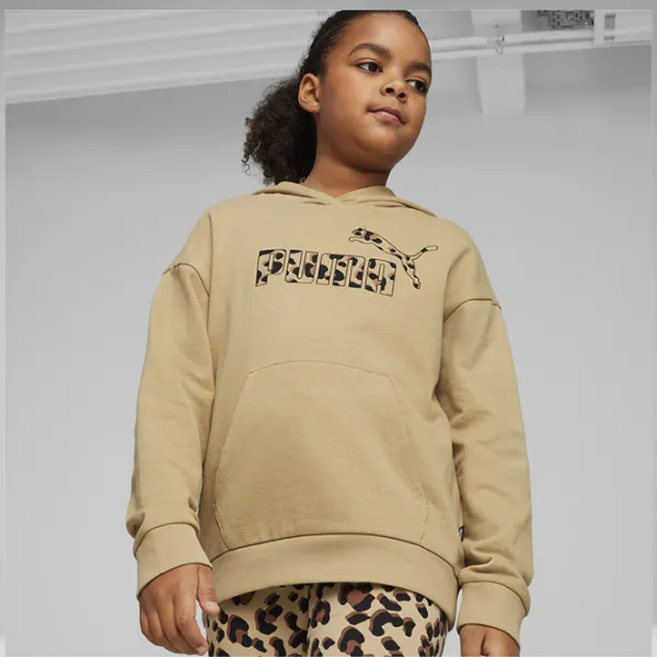 Толстовка для девочек Puma Ess+ Animal Hoodie Tr G Prairie Tan 176/ Бежевый photo 4