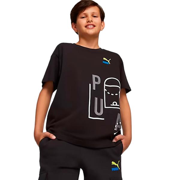 Футболка для мальчиков Puma Classics Ftr Baller Logo Tee B 152 / Черный photo 2