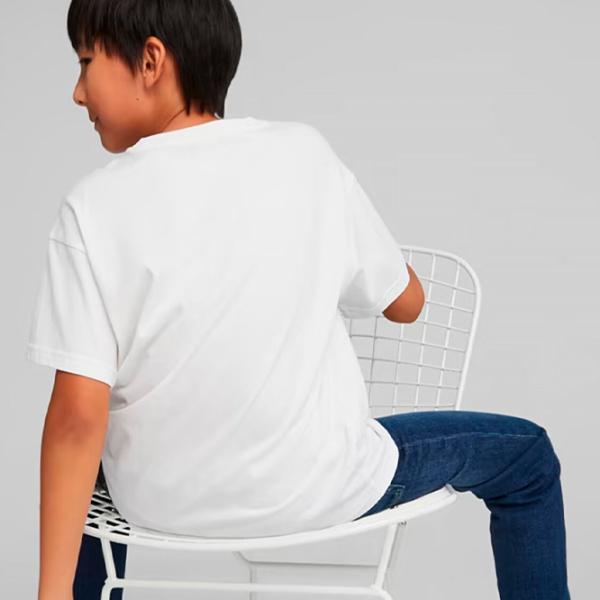 Футболка для мальчиков Puma Classics Ftr Baller Logo Tee B 176 / Белый photo 5