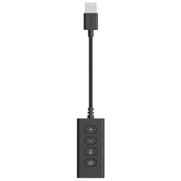 Căști Hator Hypergang 2 USB 7.1 Matte Black Cu fir/ Gaming photo 4