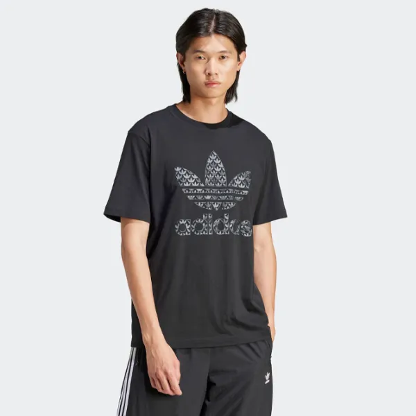 Футболка для мужчин Adidas Mono Tee 100% хлопок/ Черный photo 2