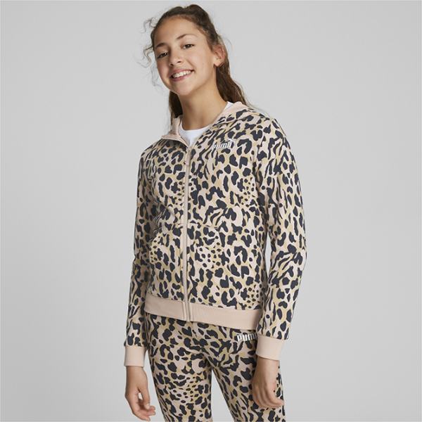 Толстовка для девочек Puma Alpha Aop Full-Zip Hoodie Fl G 164/ Rose photo 3 Толстовка для девочек Puma Alpha Aop Full-Zip Hoodie Fl G 164/ Rose photo 3