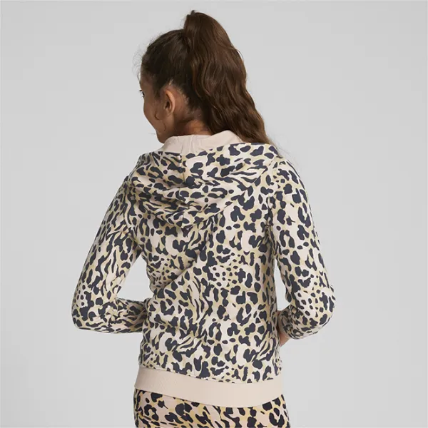 Толстовка для девочек Puma Alpha Aop Full-Zip Hoodie Fl G 164/ Rose photo 4 Толстовка для девочек Puma Alpha Aop Full-Zip Hoodie Fl G 164/ Rose photo 4
