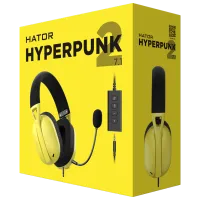 Наушники Hator Hyperpunk 2 USB 7.1 Черный Желтый Проводная/ Игровой photo 6