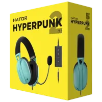 Căști Hator Hyperpunk 2 USB 7.1 Black Mint Cu fir/ Gaming photo 6
