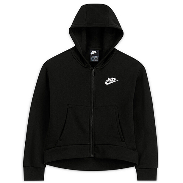 Толстовка для девочек Nike G Nsw Club Flc Fz Hoodie Lbr S/ Черный photo 4 Толстовка для девочек Nike G Nsw Club Flc Fz Hoodie Lbr S/ Черный photo 4