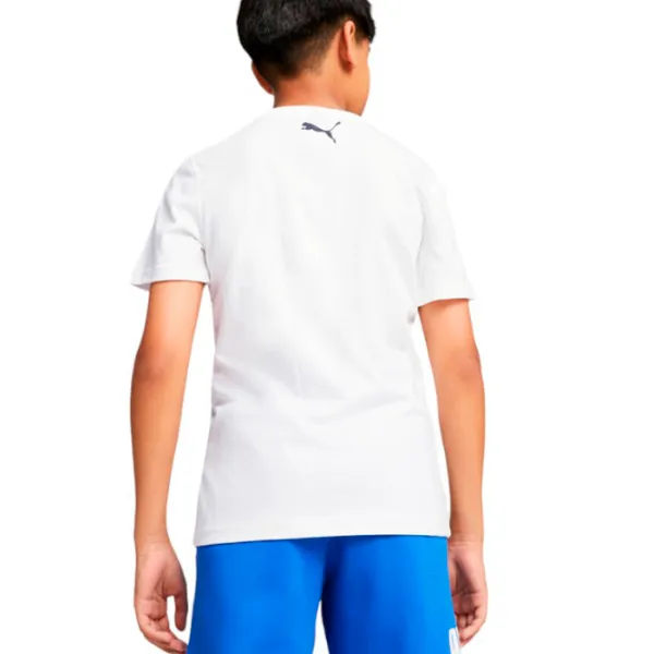 Футболка для мальчиков Puma Basketball Graphic Tee B 128 / Белый photo 2