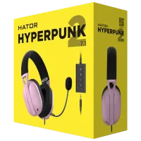 Наушники Hator Hyperpunk 2 USB 7.1 Черный Сиреневый Проводная/ Игровой photo 6