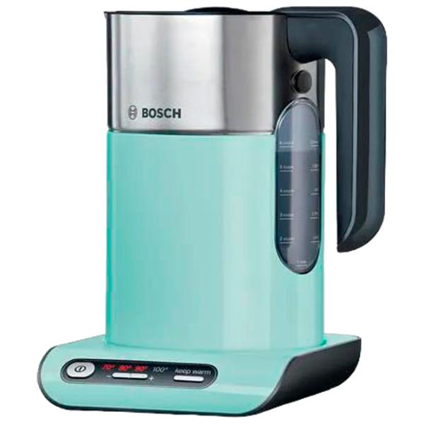 Электрочайник Bosch TWK8612P 1.5л / Закрытая спираль / Аквамариновый photo 2