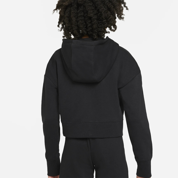 Толстовка для девочек Nike G Nsw Club Ft Crop Hoodie Hbr S/ Черный photo 2 Толстовка для девочек Nike G Nsw Club Ft Crop Hoodie Hbr S/ Черный photo 2